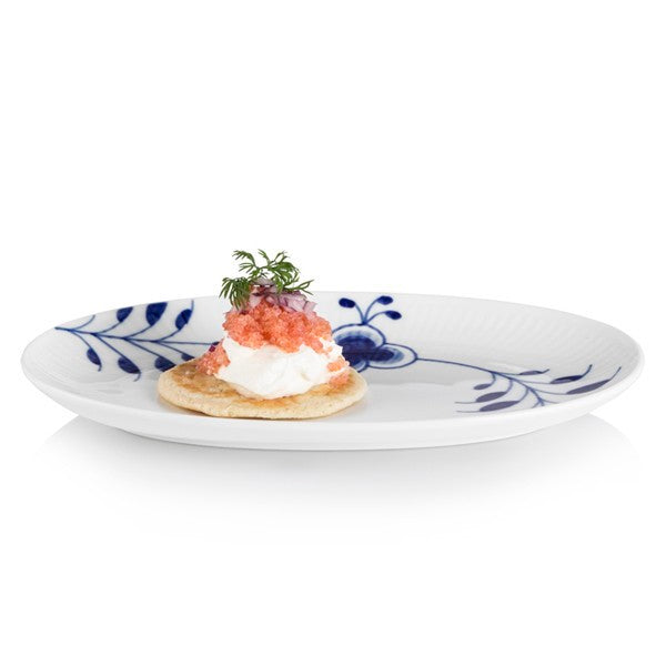 Royal Copenhagen Blå Mega riflet asiet - 23 cm. - Bahne